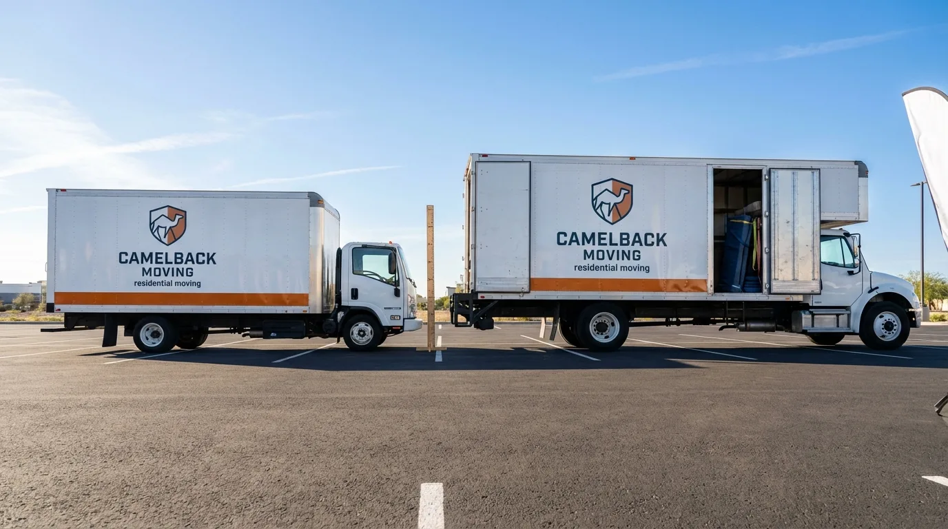 Moving truck size capacity guide in Anamosa